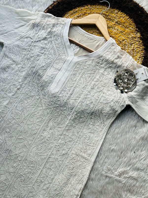 Premium Resham Jaal Kurti - Image 2
