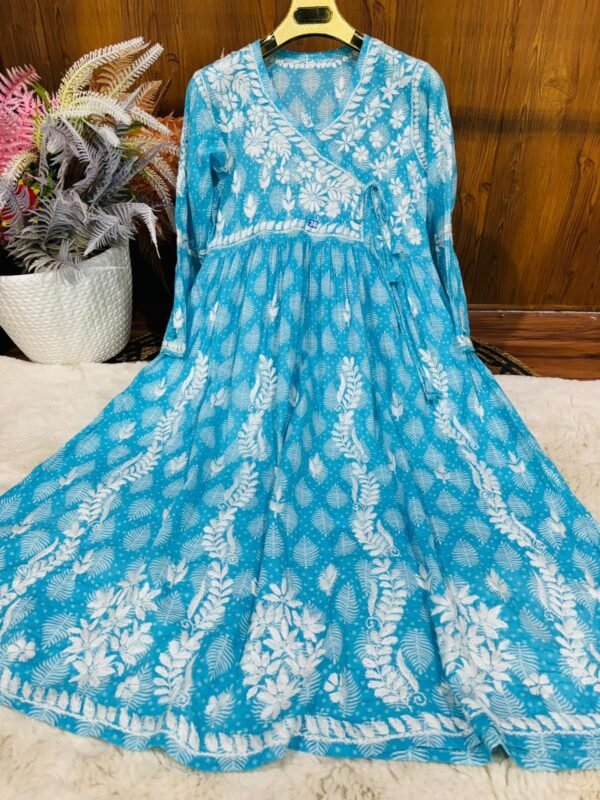 Lucknow Chicken Kari Angrakha gowns - Image 7
