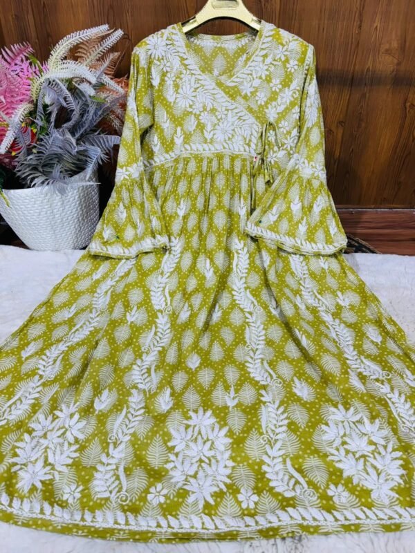 Lucknow Chicken Kari Angrakha gowns - Image 5