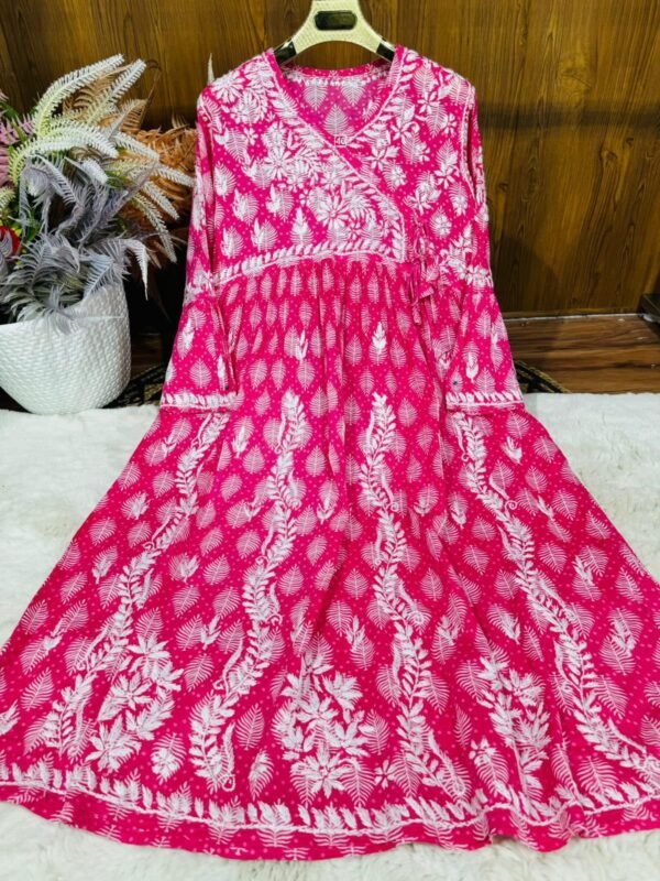 Lucknow Chicken Kari Angrakha gowns - Image 2