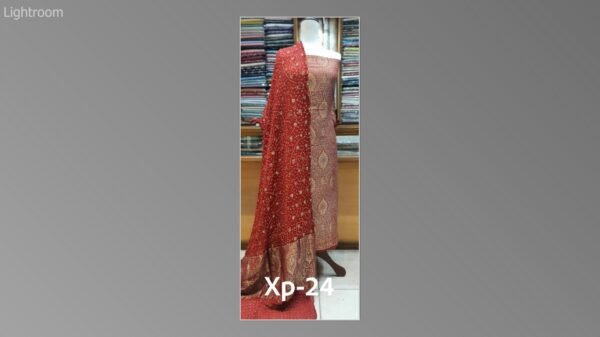 Banarsi bambar chiffon chundri suits-07 - Image 22