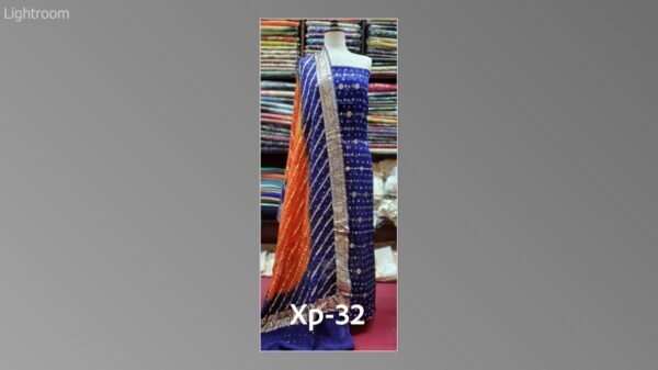 Banarsi bambar chiffon chundri suits-07 - Image 14
