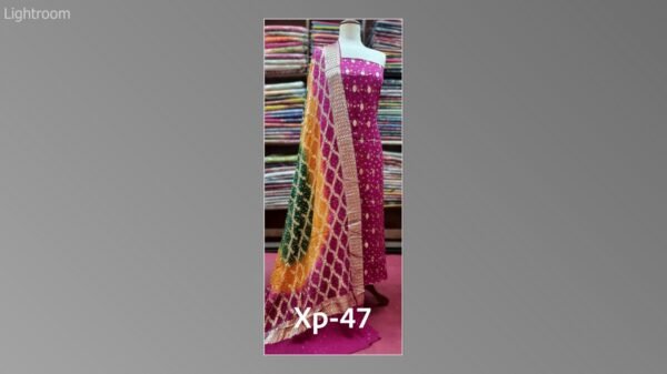 Banarsi bambar chiffon chundri suits-10 - Image 6