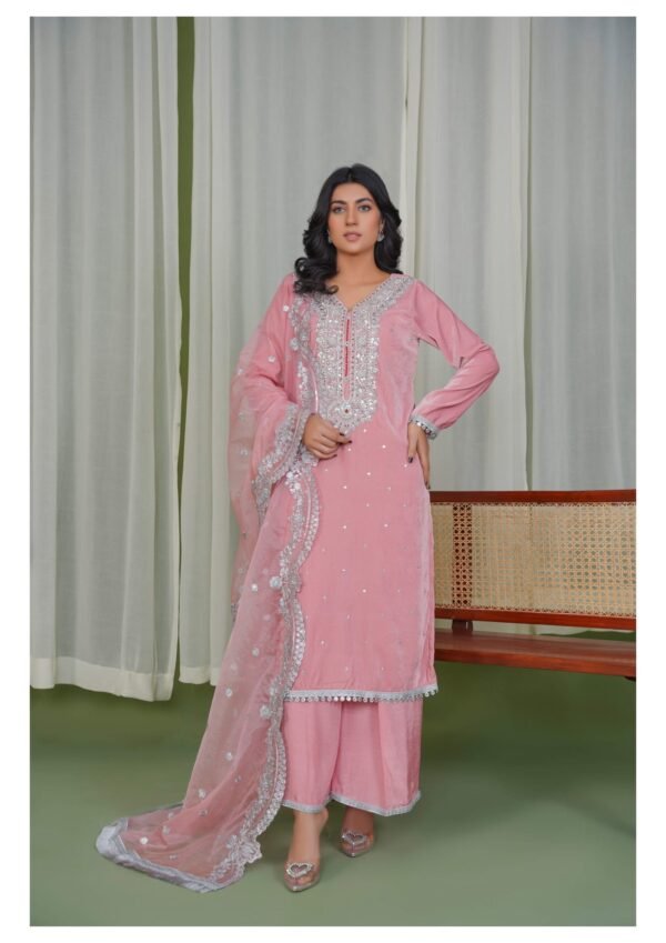 Azal Makhmal Pink - Image 4
