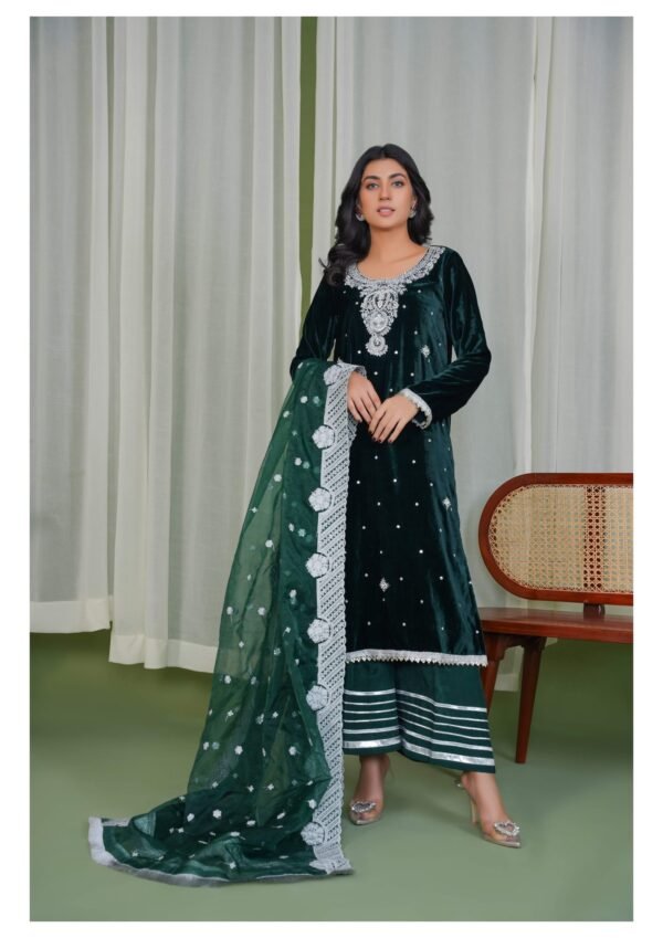 Azal Makhmal Emerald Green - Image 2