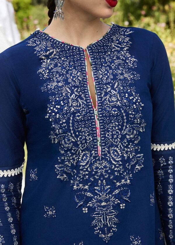 Hussain Rehar Stitched Cyan - Image 7