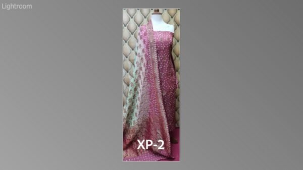 Banarsi bambar chiffon chundri suits-05 - Image 49