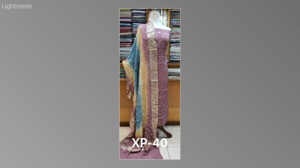Banarsi bambar chiffon chundri suits-05 - Image 11