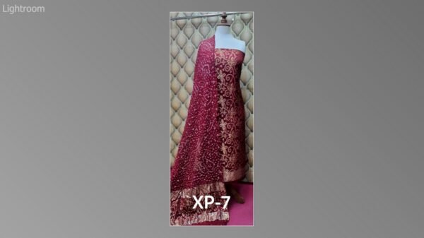 Banarsi bambar chiffon chundri suits-06 - Image 44