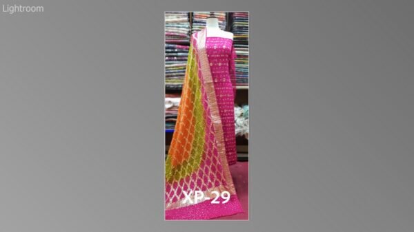 Banarsi bambar chiffon chundri suits-06 - Image 22