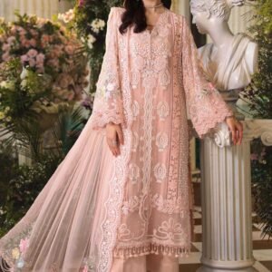Maria B Chiffon 104 Peach pink